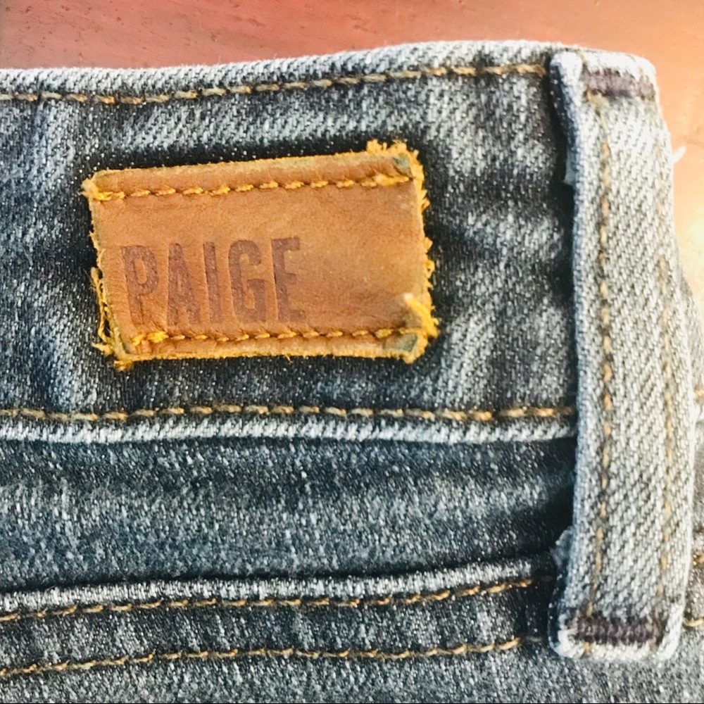 PAIGE Skyline Skinny Jeans Dark Wash Stretch Size 29 - Picture 7 of 14